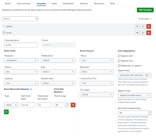 Template Manager UI