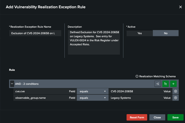 Add an Exception to Realizations